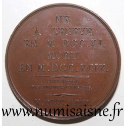 MEDAL - HORACE BENEDICT DE SAUSSURE - SCHWEIZER NATURALIST UND PHYSIKER - 1823