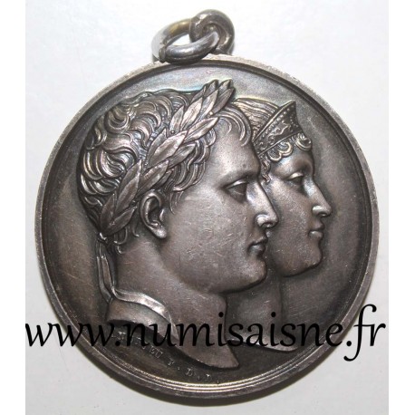 MEDAL - WEDDING OF NAPOLEON I AND MARY LOUISE OF AUSTRIA - APRIL 1, 1810 - By Andrieu F.