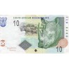 SOUTH AFRICA - PICK 128 a  - 10 RAND - 2005 - RHINOCEROS