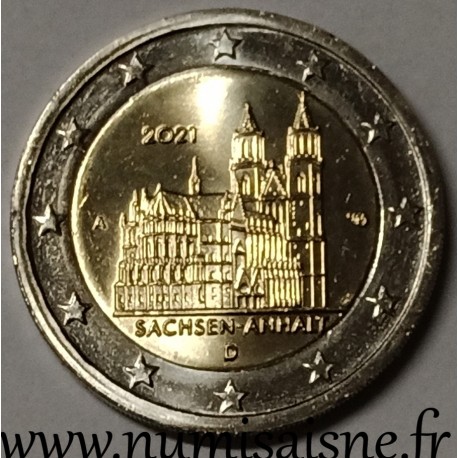 GERMANY - 2 EURO 2021 - MAGDEBOURG CATHEDRAL