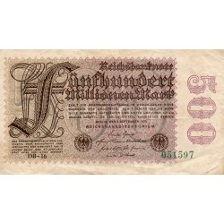 DEUTSCHLAND - PICK 110 e - 500.000.000 MARK - 01/09/1923