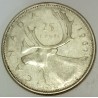 CANADA - KM 52 - 25 CENTS 1961 - ELISABETH II - CARIBOU