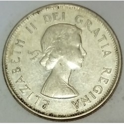 CANADA - KM 52 - 25 CENTS 1962 - ELISABETH II - CARIBOU