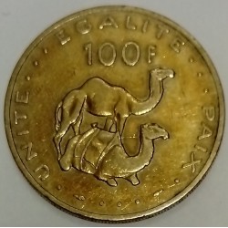 DJIBOUTI - KM 26 - 100 FRANCS 1977 - Camels