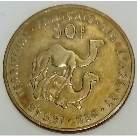 AFARS AND ISSAS - DJIBOUTI - KM 18 - 50 FRANCS 1975 - CAMEL