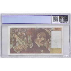 FAY 69/8a - 100 FRANCS DELACROIX 1984 - FAUTE - ERROR NOTE - TB - VF30 - P.154b