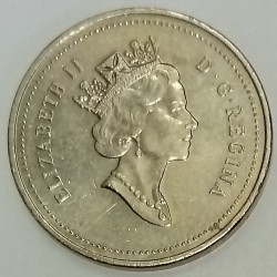 CANADA - KM 182 - 5 CENTS 1994 - ELISABETH II - CASTOR