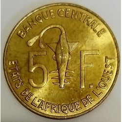 WEST AFRICA STATES - KM 2 a - 5 CFA FRANCS - 2006 - GAZELLE