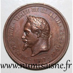 MEDAILLE - NAPOLEON III - BESUCH IN LILLE 26. - 29. AUGUST 1867 - Von Chaplain