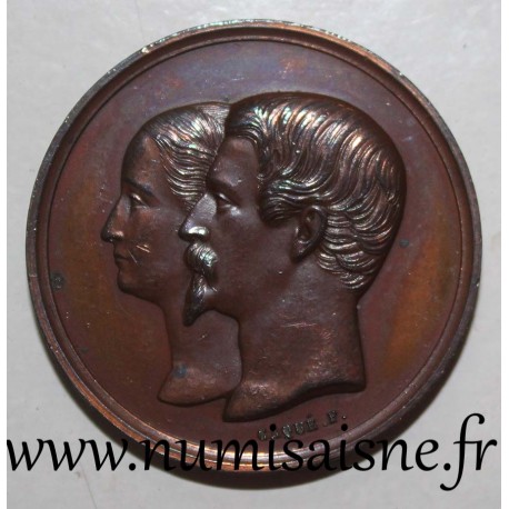 MEDAL - WEDDING OF NAPOLÉON III AND EUGENIE - January 30, 1853 - By Caqué