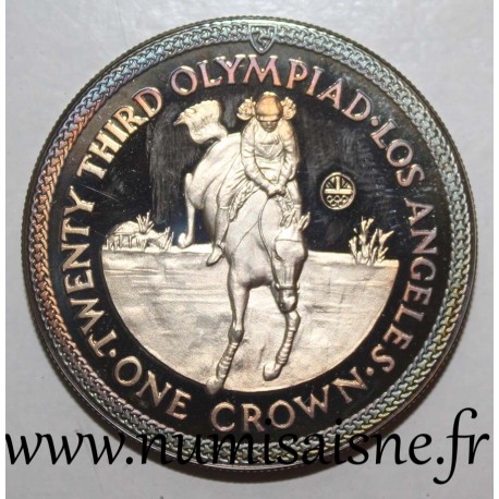 ILE DE MAN - KM 120a - 1 CROWN 1984 - EQUITATION