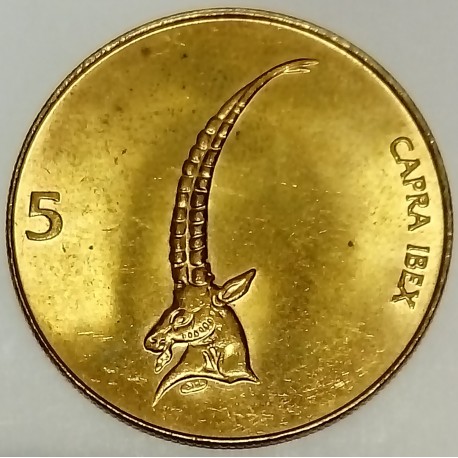 SLOVENIA - KM 6 - 5 TOLARJEV 2000 - IBEX