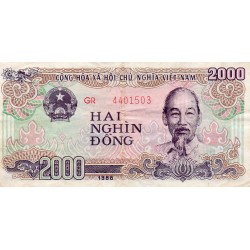 VIETNAM - PICK 107 b - 2.000 DONG - 1988