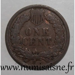 UNITED STATES - KM 90a - 1 CENT 1887 - INDIAN HEAD