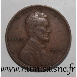 UNITED STATES - KM 90a - 1 CENT 1909 - Lincoln - Wheat Penny