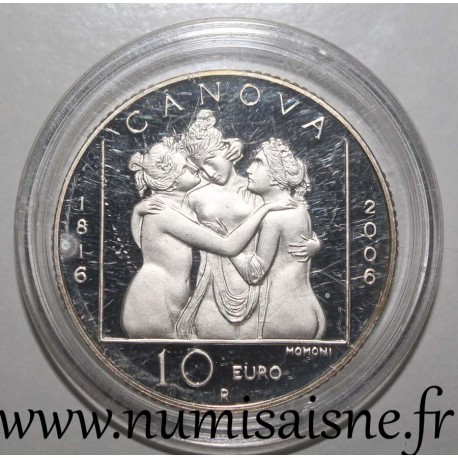 SAN MARINO - KM 477 - 10 EURO 2006 - ANTONIO CANOVA - Sculpture of the three graces