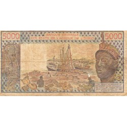 ÉTATS DE L'AFRIQUE DE L'OUEST - SENEGAL - PICK 708 K. f  - 5 000 FRANCS - 1982 - B C E A O