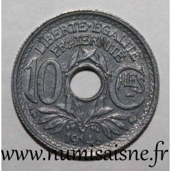 GADOURY 292 - 10 CENTIMES 1945 - TYPE LINDAUER - KM 906