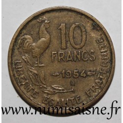 FRANCE - KM 915.2 - 10 FRANCS 1954 B - Beaumont le Roger - TYPE GUIRAUD