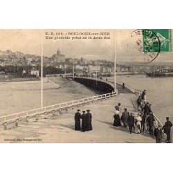 County - 62200 - PAS DE CALAIS - BOULOGNE-SUR-MER - GENERAL VIEW TAKEN FROM THE EAST JETEE