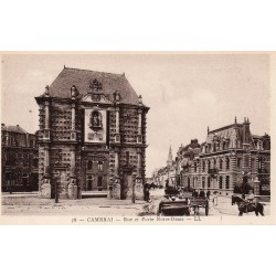 County 59400 - LE NORD - CAMBRAI - STREET AND DOOR NOTRE-DAME