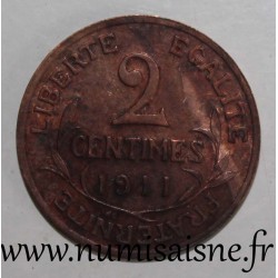 GADOURY 107 - 2 CENTIMES 1911 - TYPE DUPUIS - KM 841