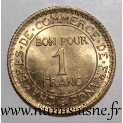 GADOURY 468 - 1 FRANC 1923 - TYPE CHAMBRE DE COMMERCE - "2 FERME" - KM 876