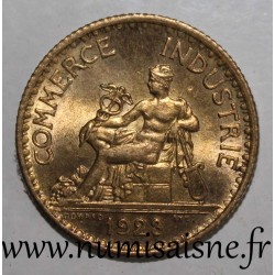 FRANCE - KM 876 - 1 FRANC 1923 - TYPE COMMERCE CHAMBER - "2 closed"