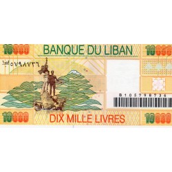 LIBAN - PICK 76 - 10.000 LIVRES 1998