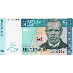 MALAWI - PICK 45 - 50 KWACHA - 01/01/2003