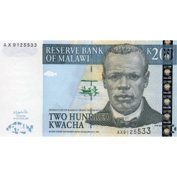 MALAWI - PICK 47 - 200 KWACHA - 01/10/2003