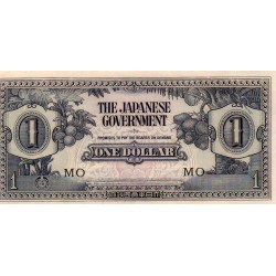 MALAISIE - MALAYA - PICK M5 c - 1 DOLLAR - NON DATÉ 1942 - LETTRES MO