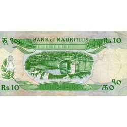 ILE MAURICE - PICK 35 a - 10 RUPEES  - NON DATE (1985)