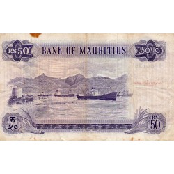 MAURITIUS - PICK 33 - 50 RUPEES  - (1967)