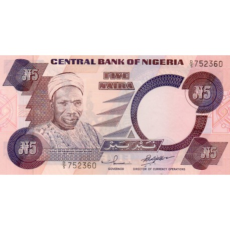 NIGERIA - PICK 24 f - 5 NAIRA 2001