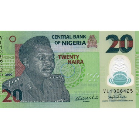 NIGERIA - PICK L.P 34 - 20 NAIRA 2007 - POLYMER