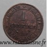 FRANCE - KM 826 - 1 CENTIME 1895 A - Paris - TYP CÉRÈS
