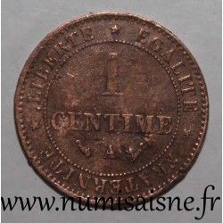 FRANCE - KM 826.1 - 1 CENTIME 1895 A - Paris  - TYPE CERES