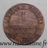 FRANCE - KM 826.1 - 1 CENTIME 1872 A - Paris  - TYPE CERES