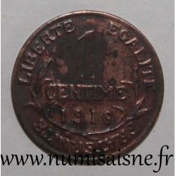 FRANCE - KM 840 - 1 CENTIME 1916 - TYPE DUPUIS