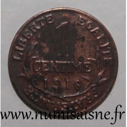 GADOURY 90 - 1 CENTIME 1916 - TYPE DUPUIS - KM 840