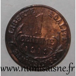 FRANCE - KM 840 - 1 CENTIME 1919 - TYPE DUPUIS