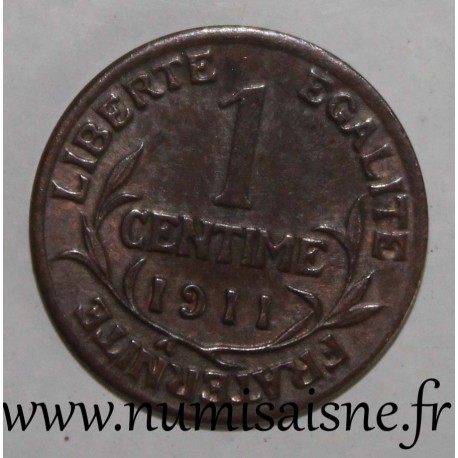 FRANCE - KM 840 - 1 CENTIME 1911 TYPE DUPUIS