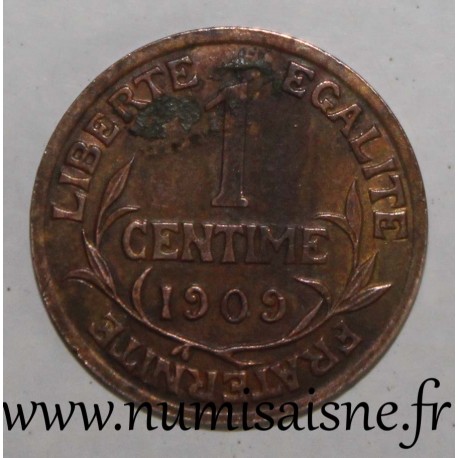 FRANCE - KM 840 - 1 CENTIME 1909 - TYPE DUPUIS