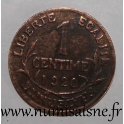 FRANCE - KM 840 - 1 CENTIME 1920 - TYPE DUPUIS