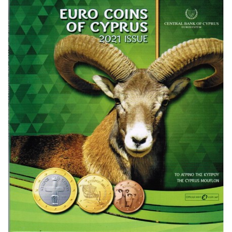 CYPRUS - MINTSET - 2021 - BU - MOUFLON - 3.88 euros