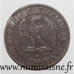 FRANCE - KM 796 - 2 CENTIMES 1862 Small BB - Strasbourg - TYPE NAPOLEON III