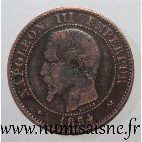 FRANCE - KM 776 - 2 CENTIMES 1854 B - Rouen - NAPOLÉON III