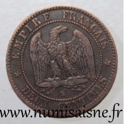 FRANCE - KM 776 - 2 CENTIMES 1854 B - Rouen - NAPOLÉON III