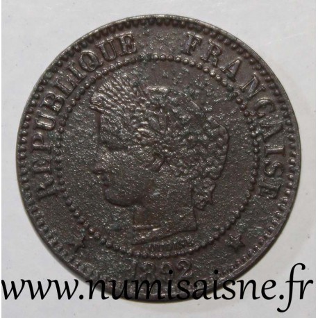 FRANCE - KM 827 - 2 CENTIMES 1892 A - Paris - TYPE CERES